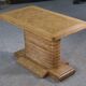Oak side table attributed to Gaston Poisson, 1960s.