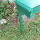 Console en bois verte