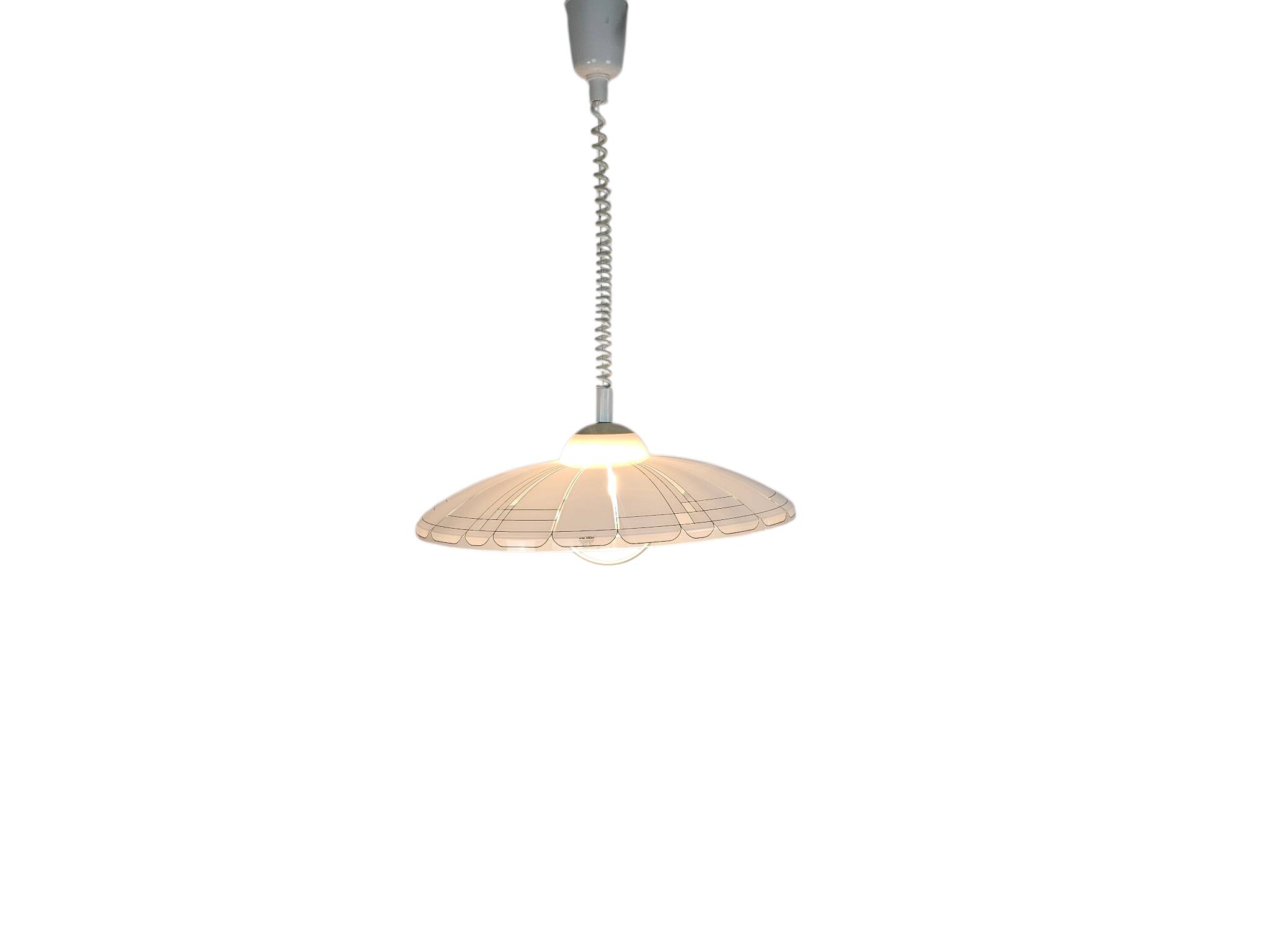 Mueblo - design Harvey Guzzini - pendant lamp - plastic - Yugoslavia - 70s