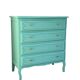 Commode vintage vert menthe 1950