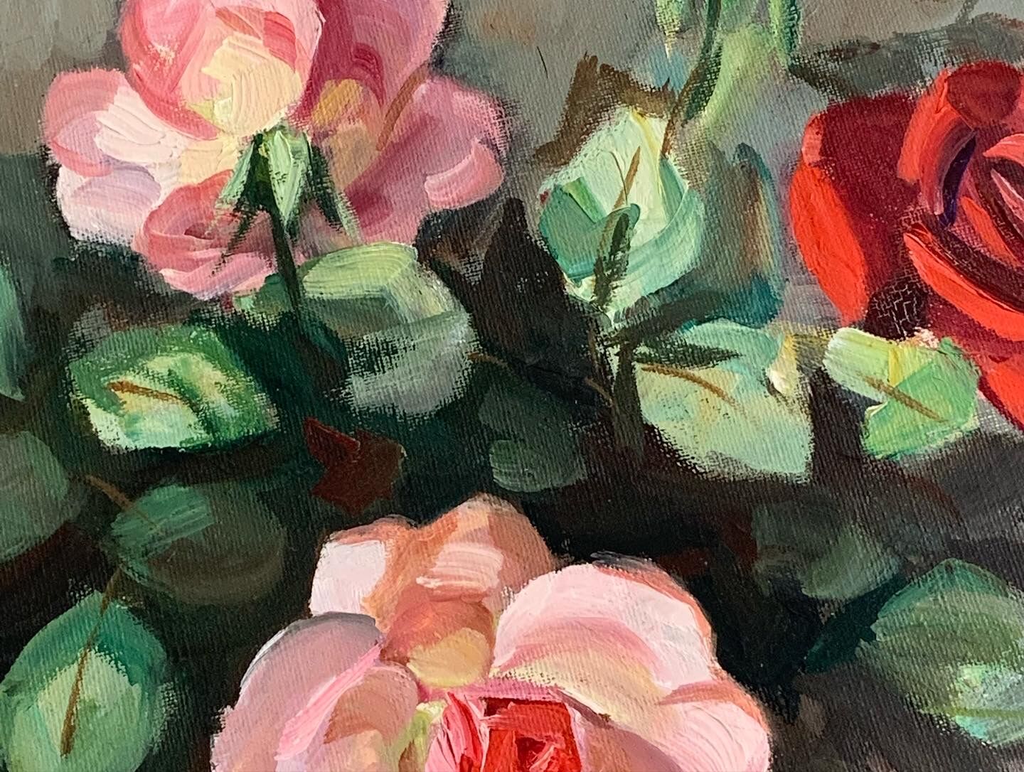 Vintage flower painting