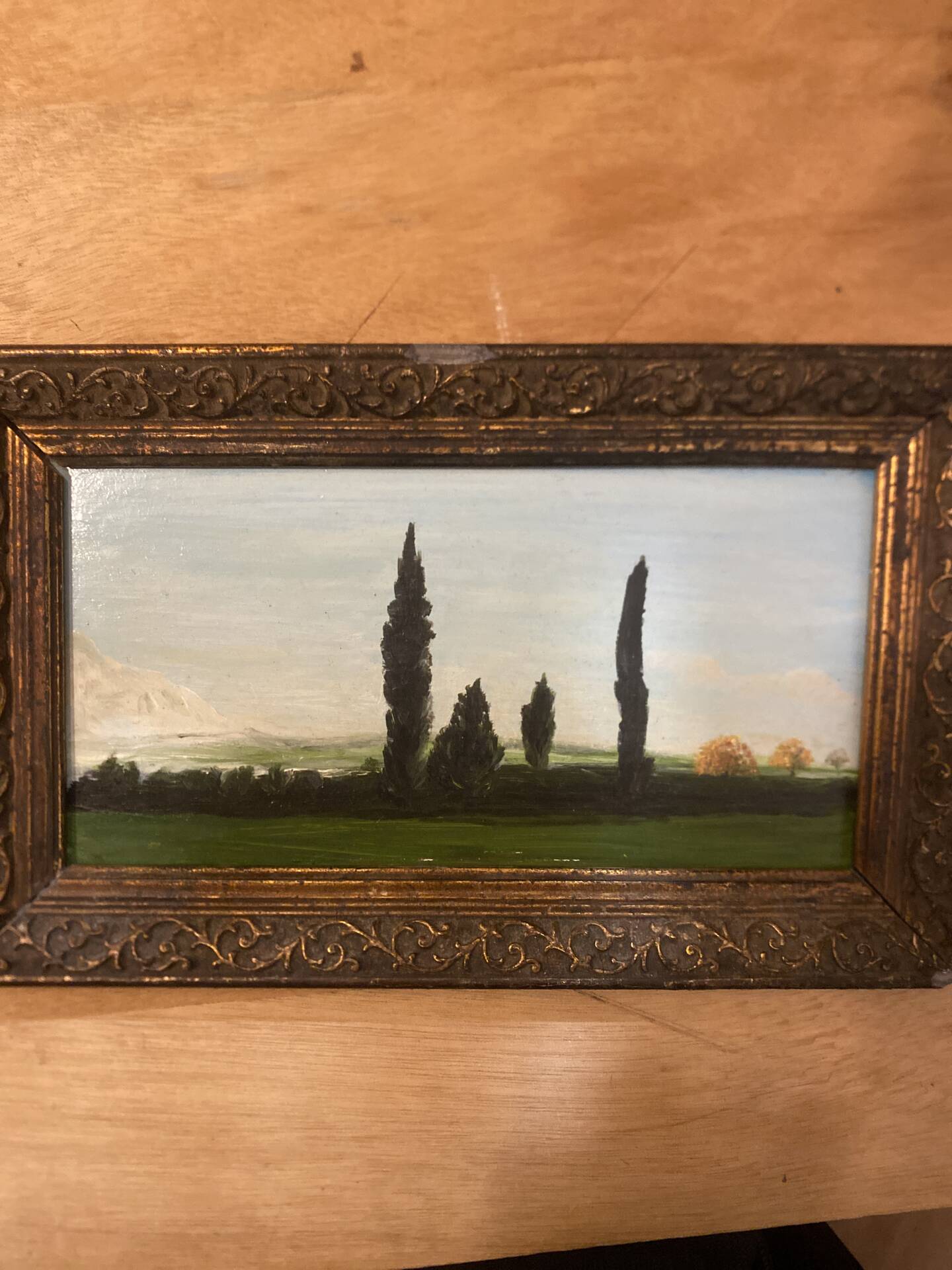 Landscape oil painting - French artist