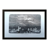 Printed in 1868, Mount Erebus, Ross Island, Antarctica.