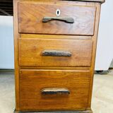 Wooden desk with pedestals