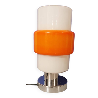 Vintage orange opaline lamp