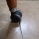 Rattan castor trolley