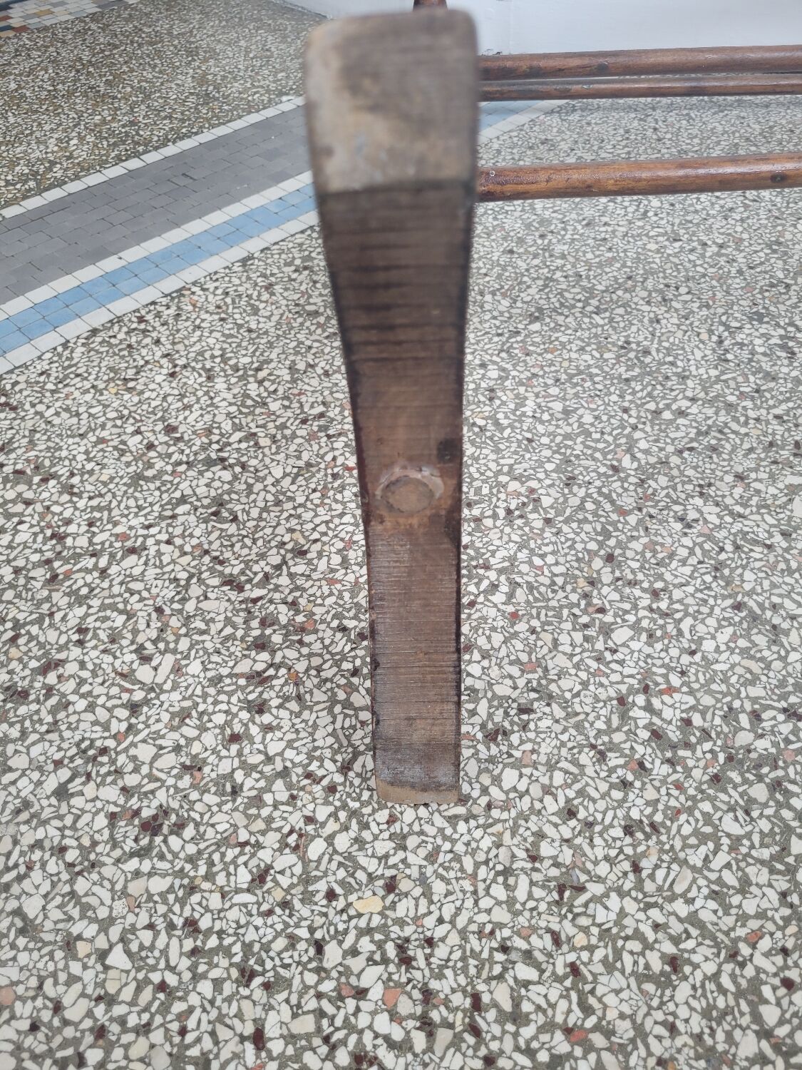 Wooden towel rack