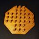 Wooden solitaire game