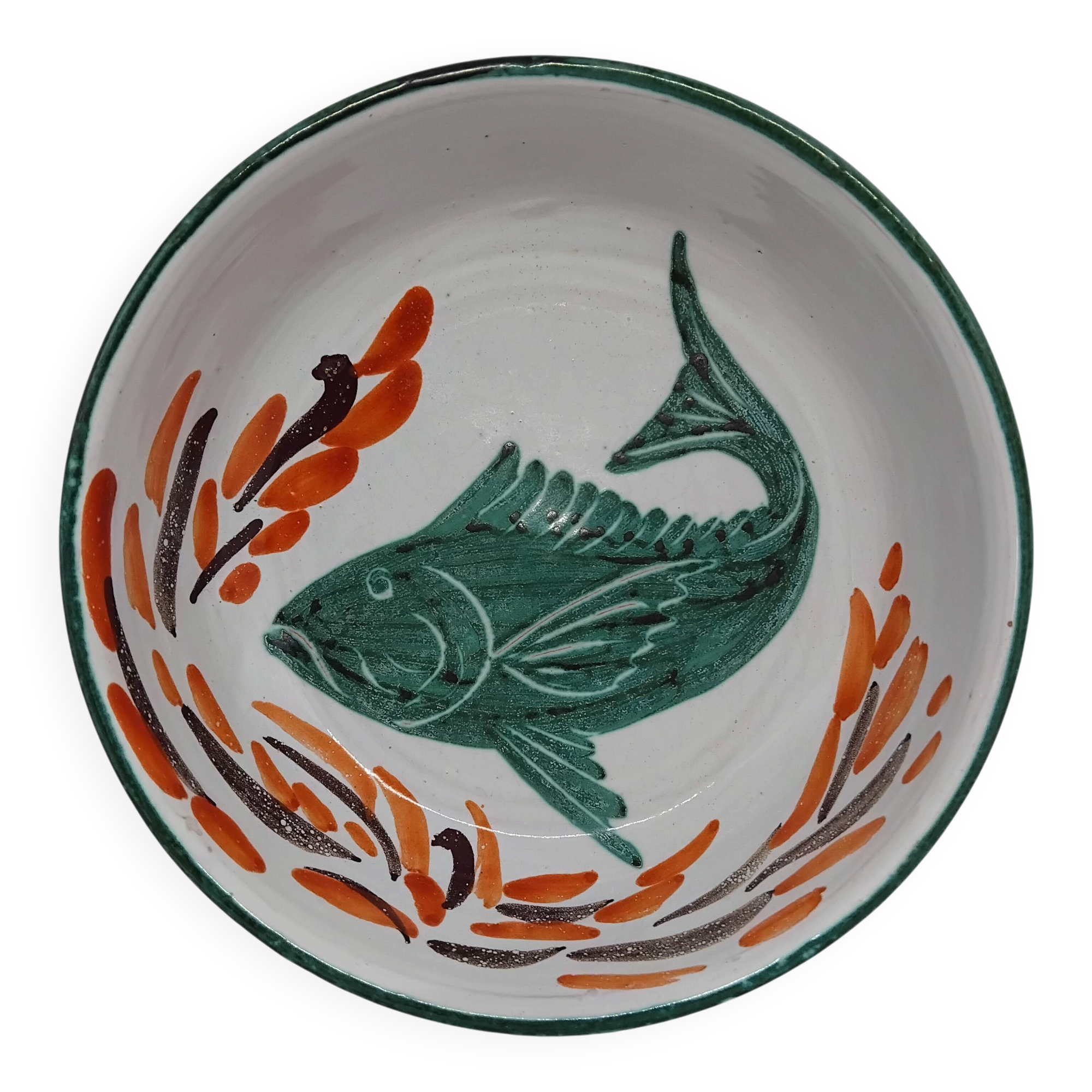 Ravier/ramekin/dish Antoine Fazio. Vallauris ceramics. 1960s.