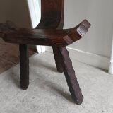 Brutalist tripod chair, 1940s