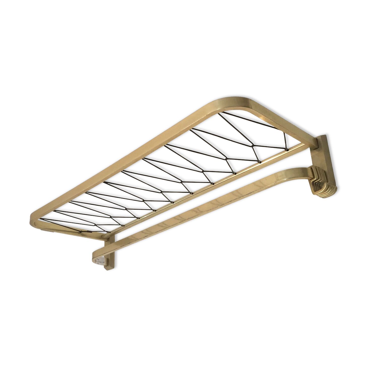 Golden wall coat rack