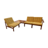Table et 2+1 fauteuils gjerlov and lind moduline série 175 original numéroté, signé des 60es