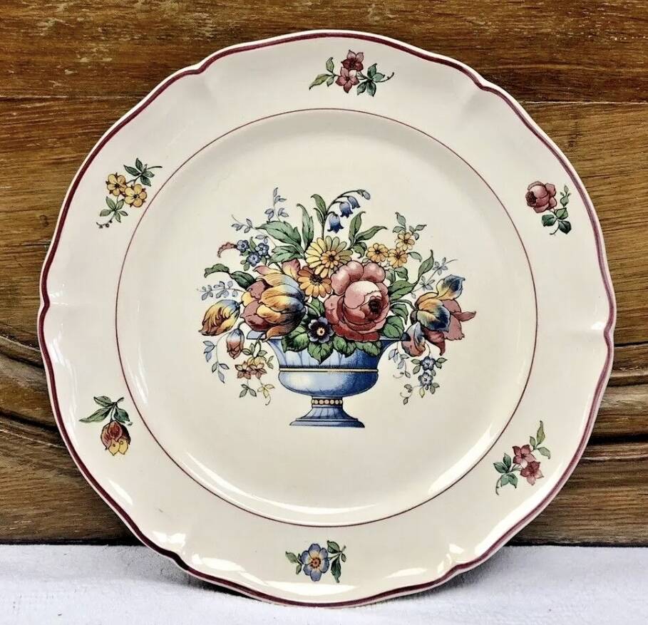 6 old dessert plates Floralia Villeroy & Boch model