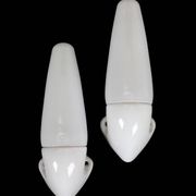 Set of 2 IFÖ “6035” / Stig Carlsson ceramic / glass / wall lamps / mid-century modern design