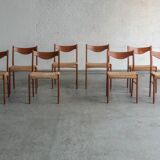 Set of 8 'GS61' dining chairs by Arne Wahl Iversen