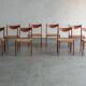 Set of 8 'GS61' dining chairs by Arne Wahl Iversen