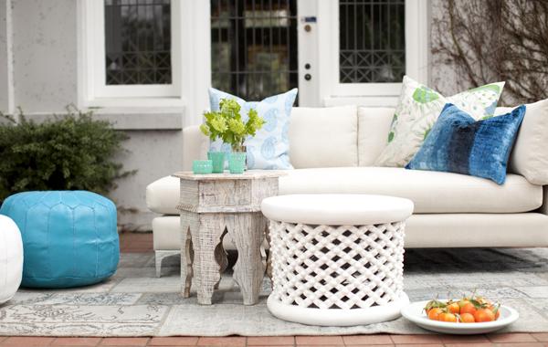 Stool table low Bamiléké