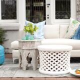 Stool table low Bamiléké