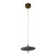 Vintage industrial pendant lamp in black sheet metal with enamelled white dots