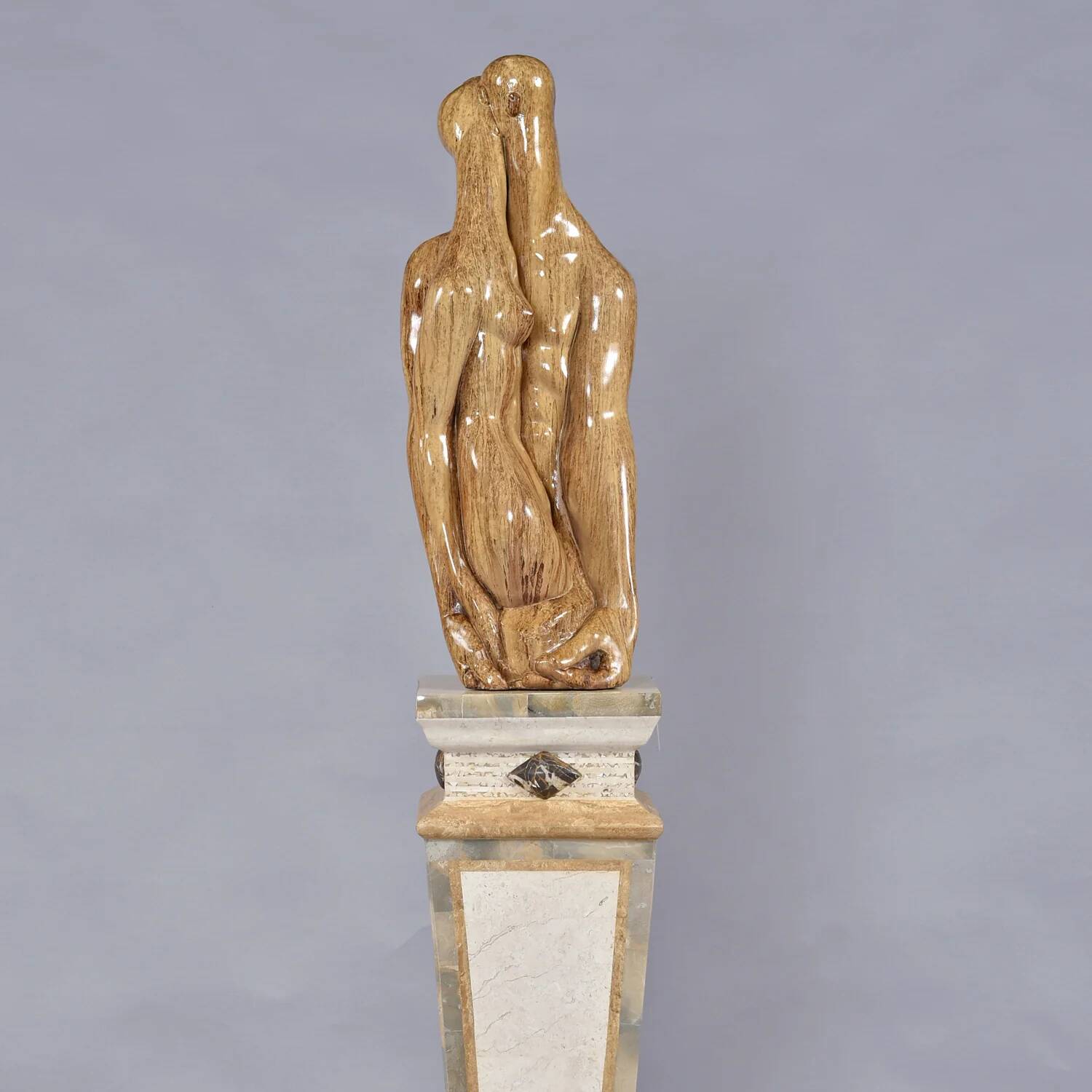 Pygmalion and Galatea modern sculpture by Cuban artist Manuel Carbonell