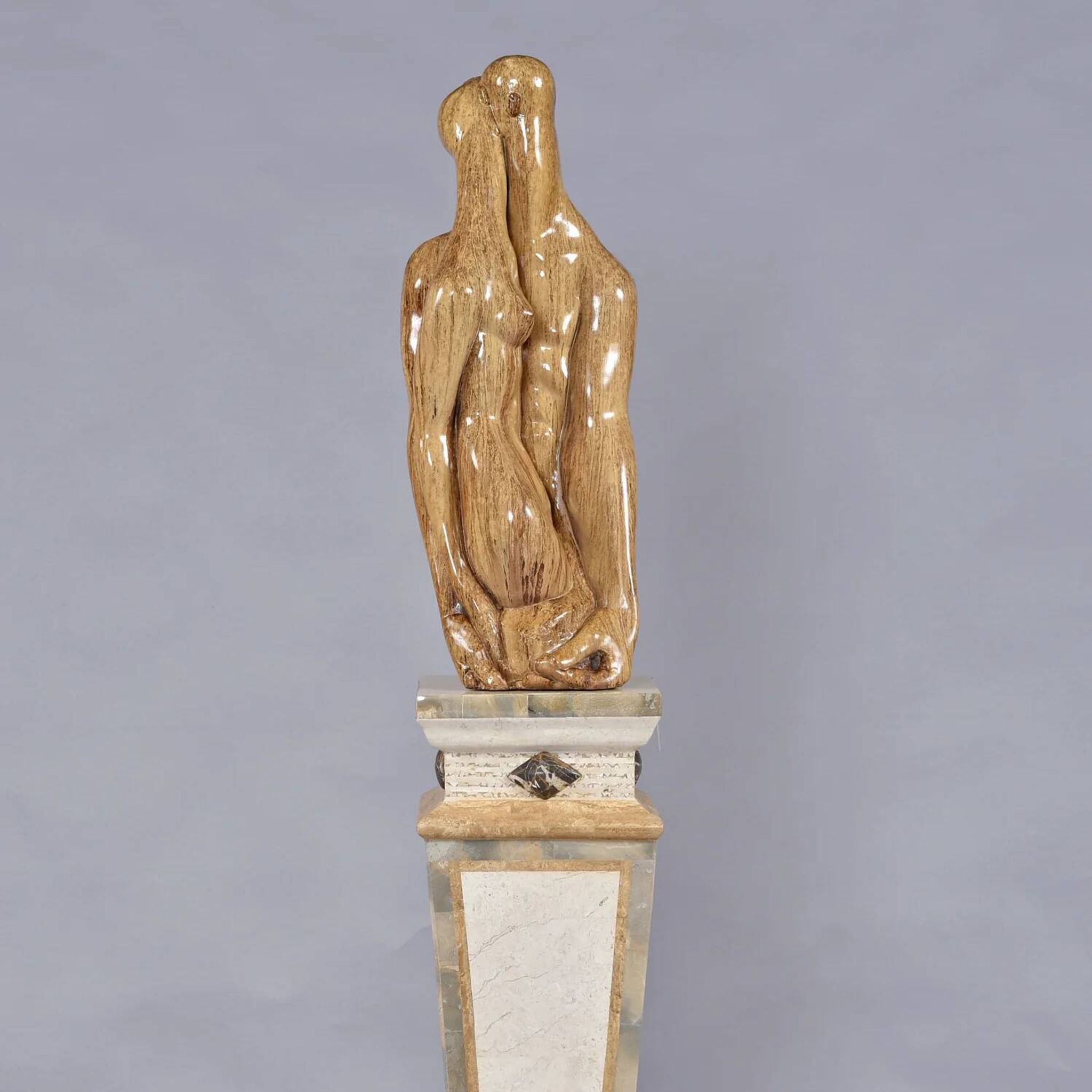 Pygmalion et Galatée sculpture moderne de l'artiste cubain Manuel Carbonell