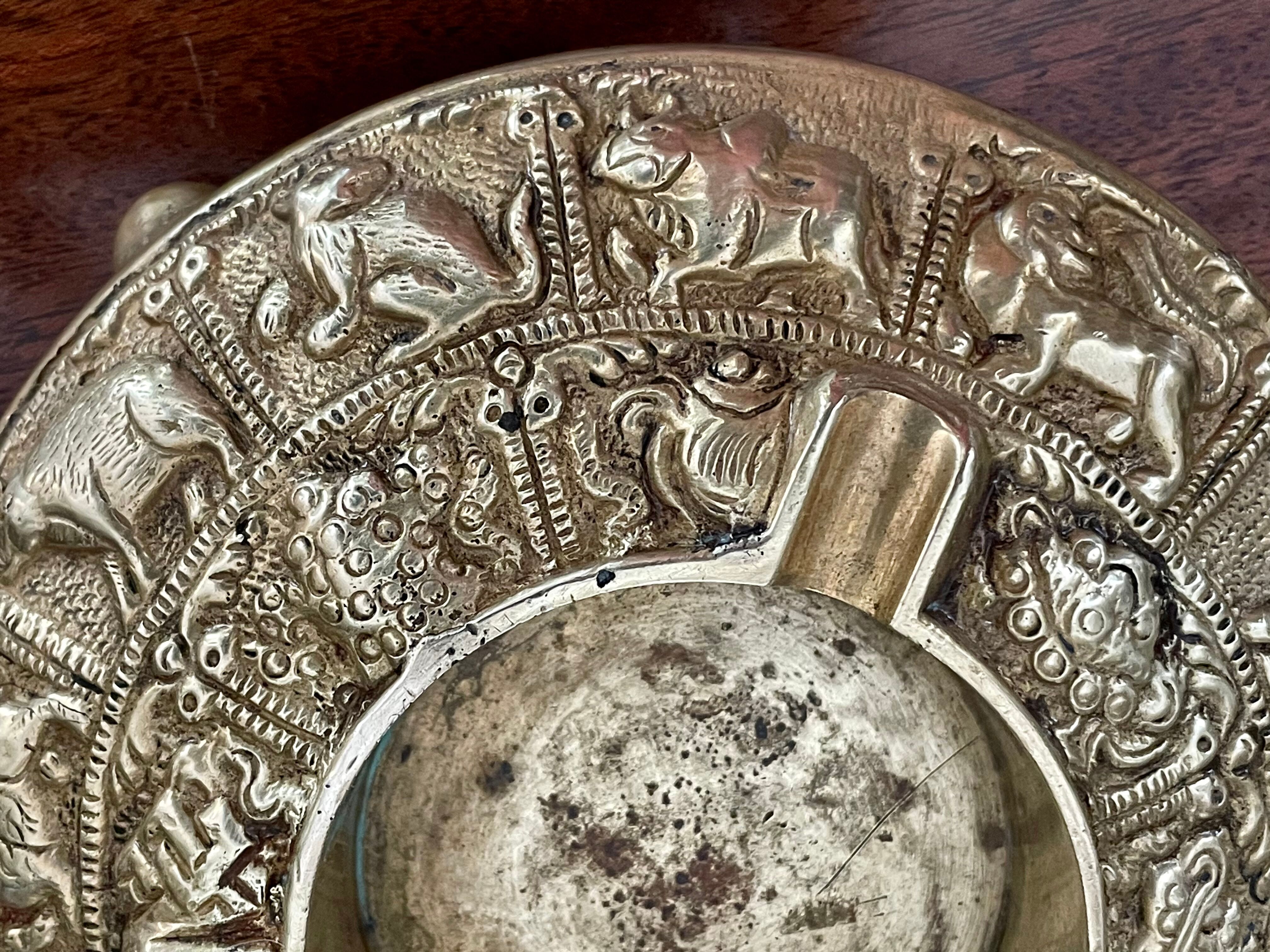 Ashtray in gilded bronze circa 1900