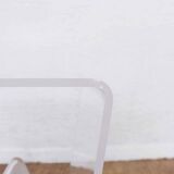 Plexiglas sofa end magazine holder