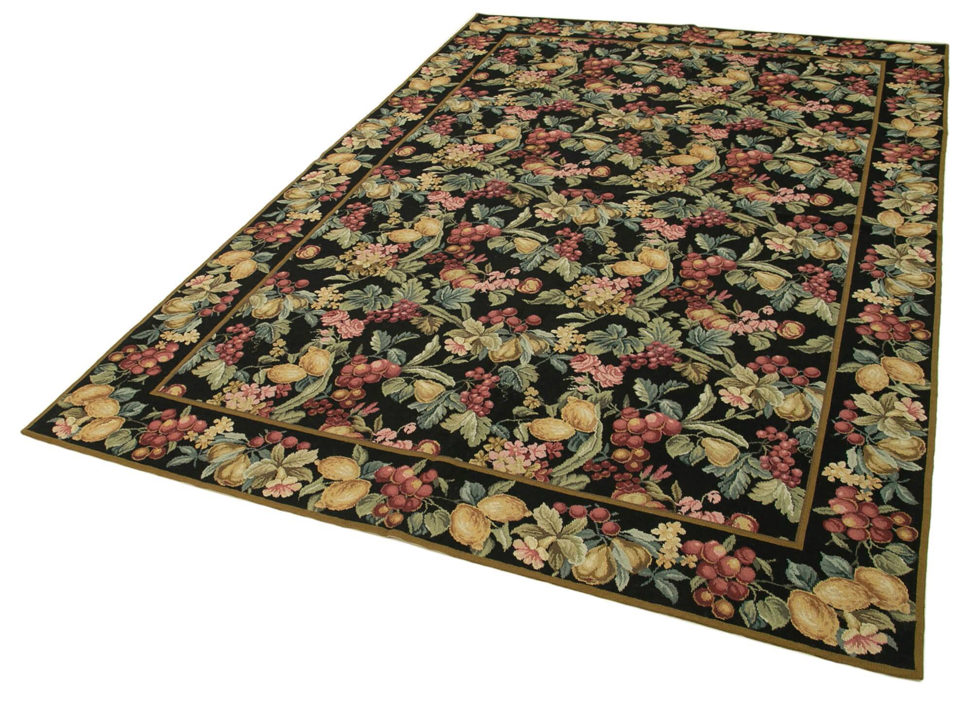 Handmade Vintage Flatweave Needlepoint Kilim 183 cm x 275 cm