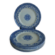 6 Jules Vieillard plates, "Louis XV" service, 19th century