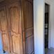 Norman wardrobe solid wood Penderie shelf H 212 cm