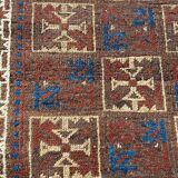 Ancient tribal baloch carpet 148x78 cm