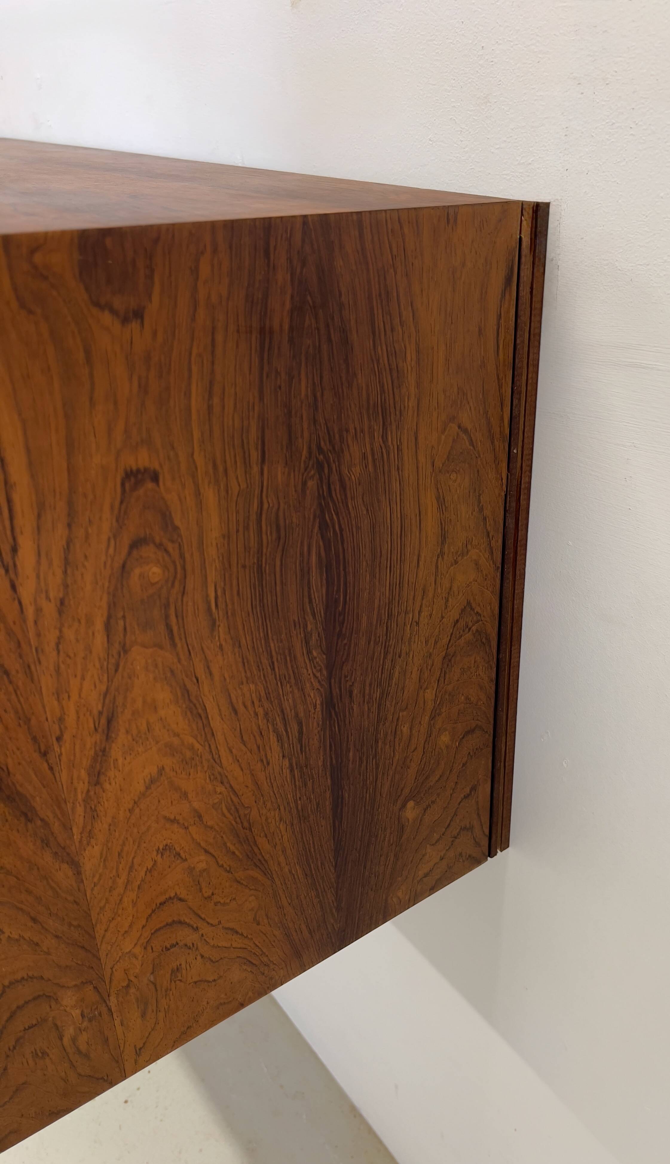 Poul Cadovius Royal System Rosewood Wall Mounted Sideboard 5