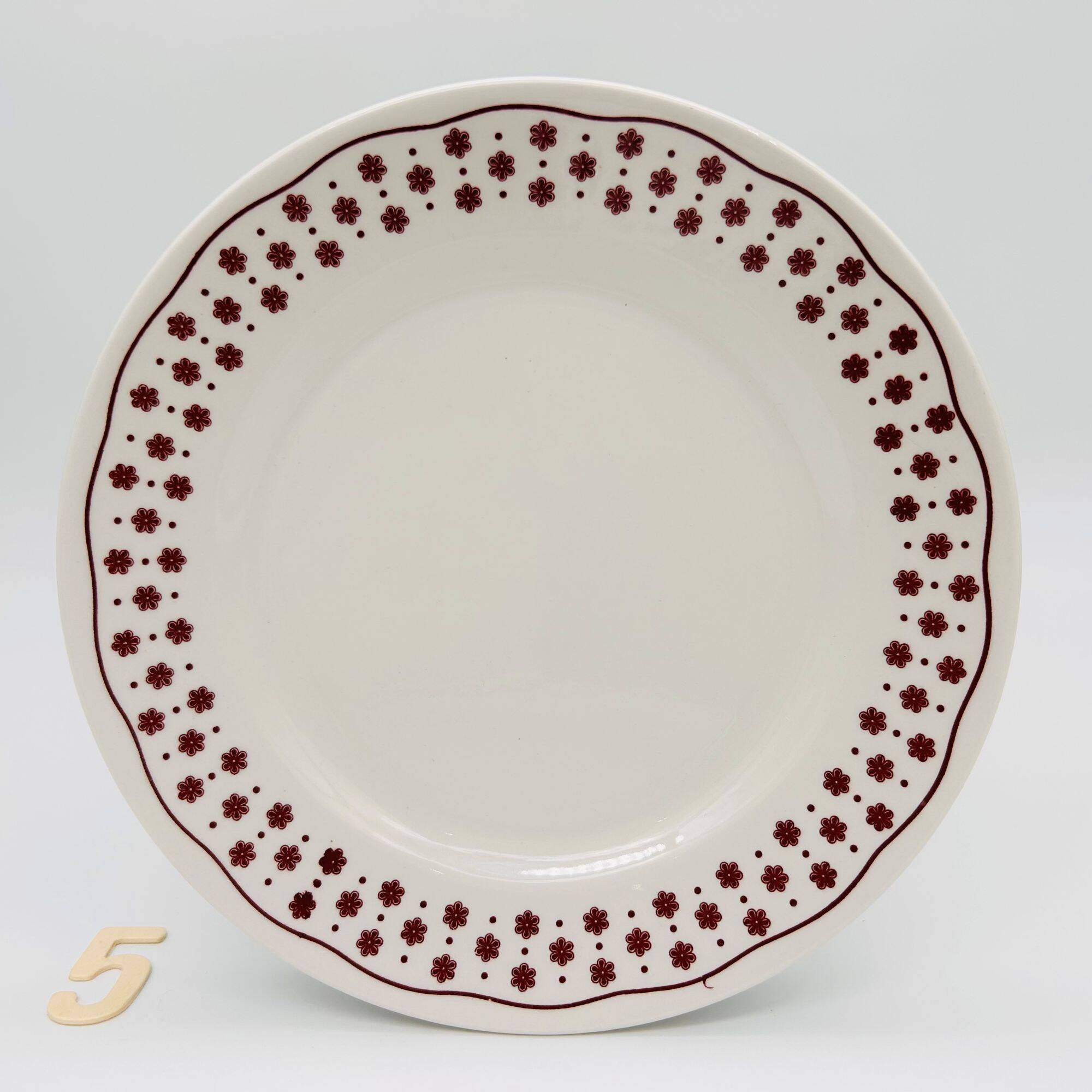 6 dessert plates "Nuova Fontebasso", Italy.