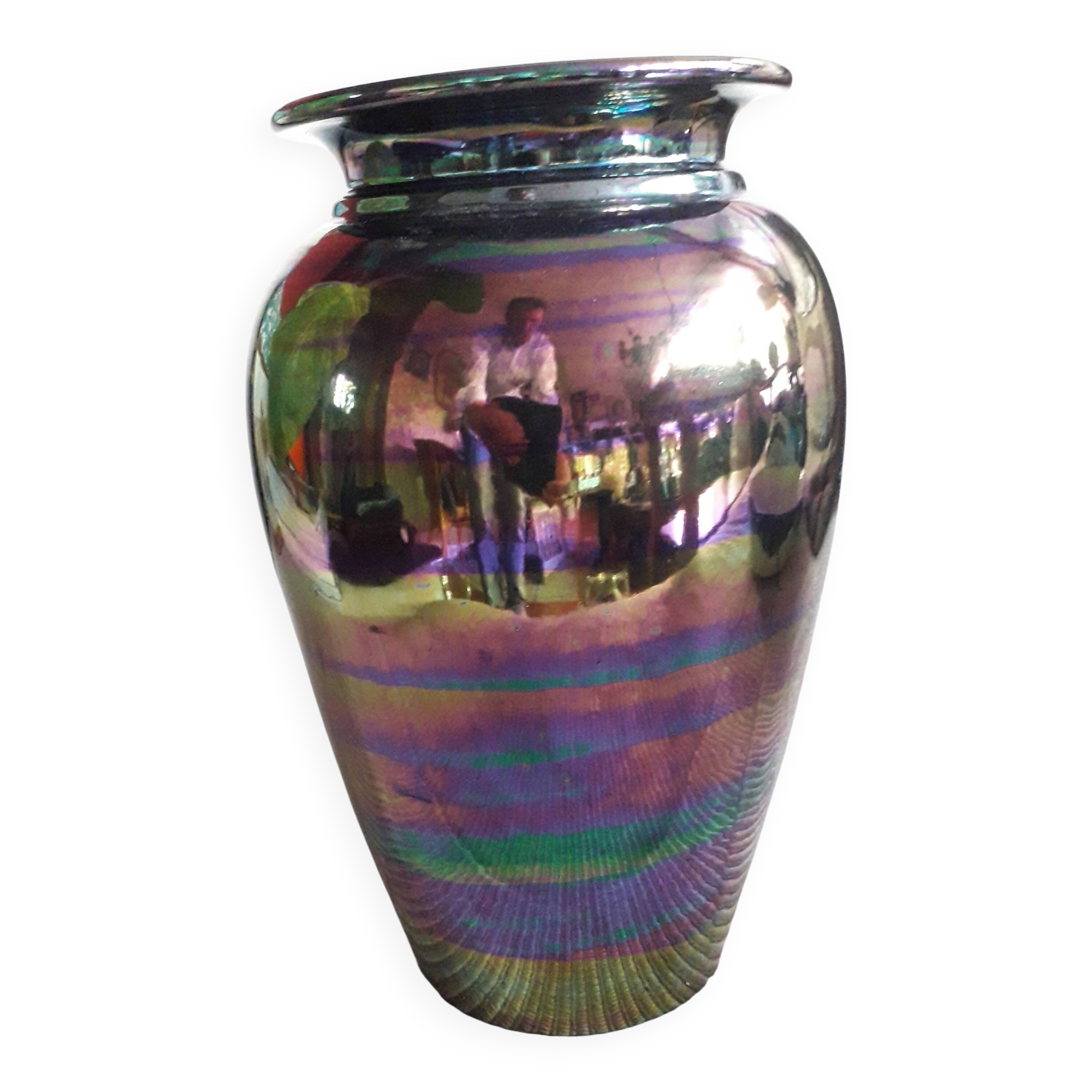 Large vintage ceramic vase, very original.