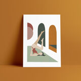 Lust Yoga - art print (A4) signed ACKEOGH