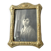Antique metal frame  18 cm  x 13.5  cm