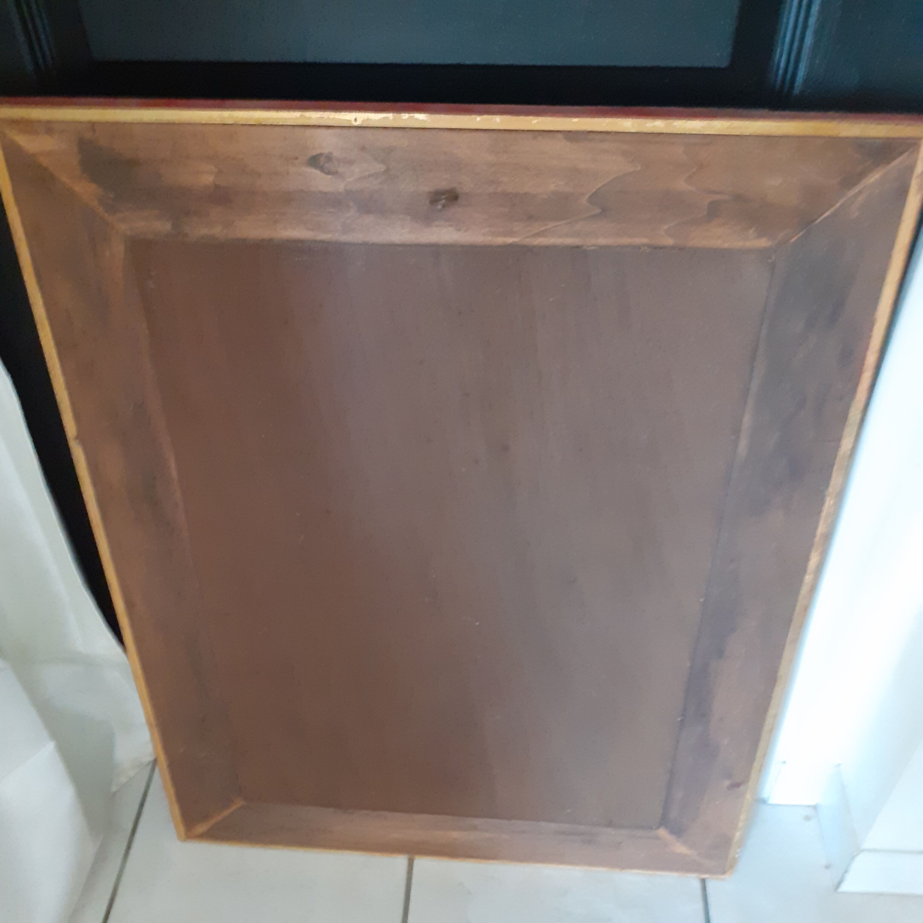 Silkscreened mirror from the 1960s