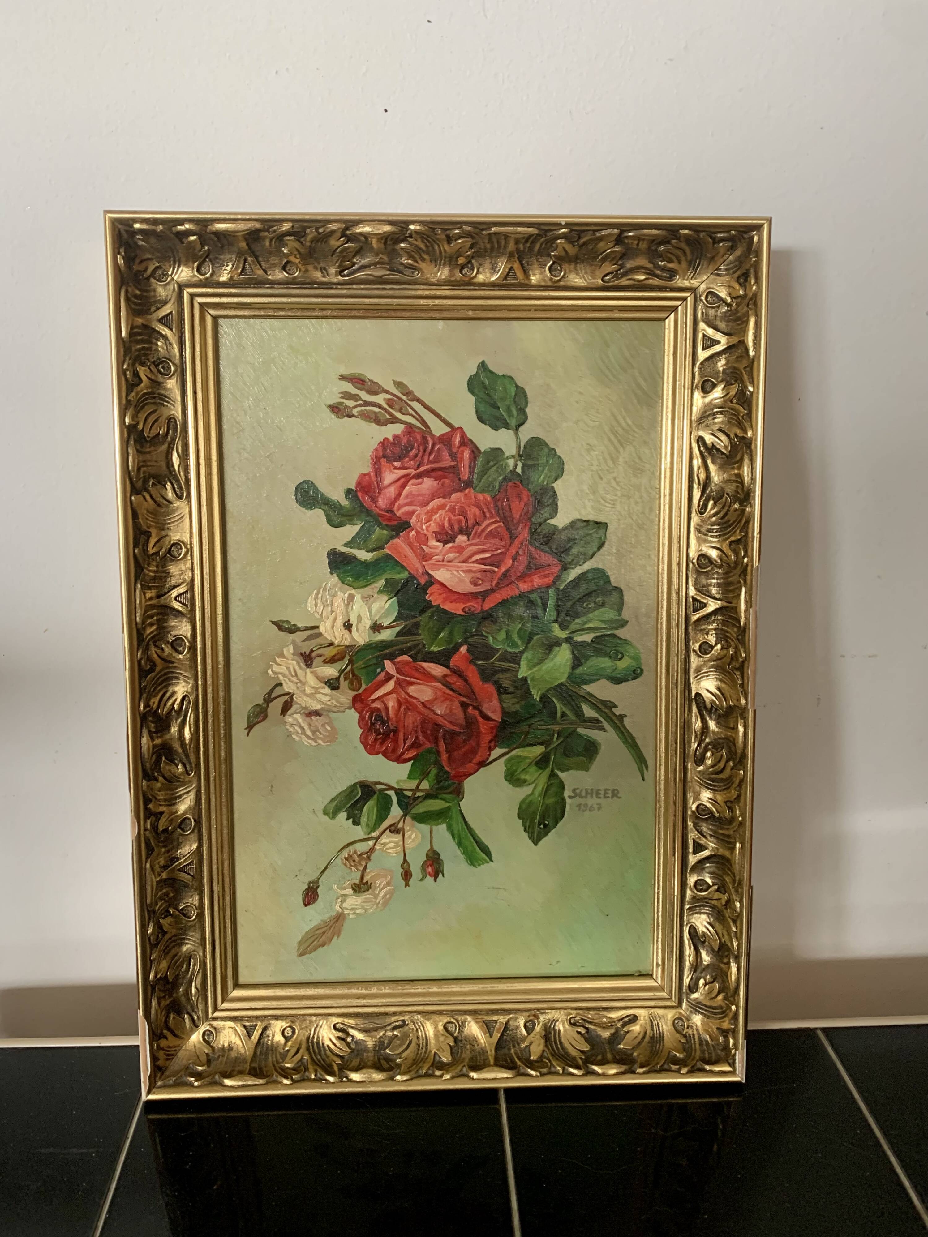 Roses oil painting