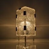 Vintage Glass  Table Lamp by Josef Hejtman for Kamenicky Senov,Czechoslovakia,1960's.