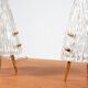 Pair of glass desk lamps by J.T. Kalmar