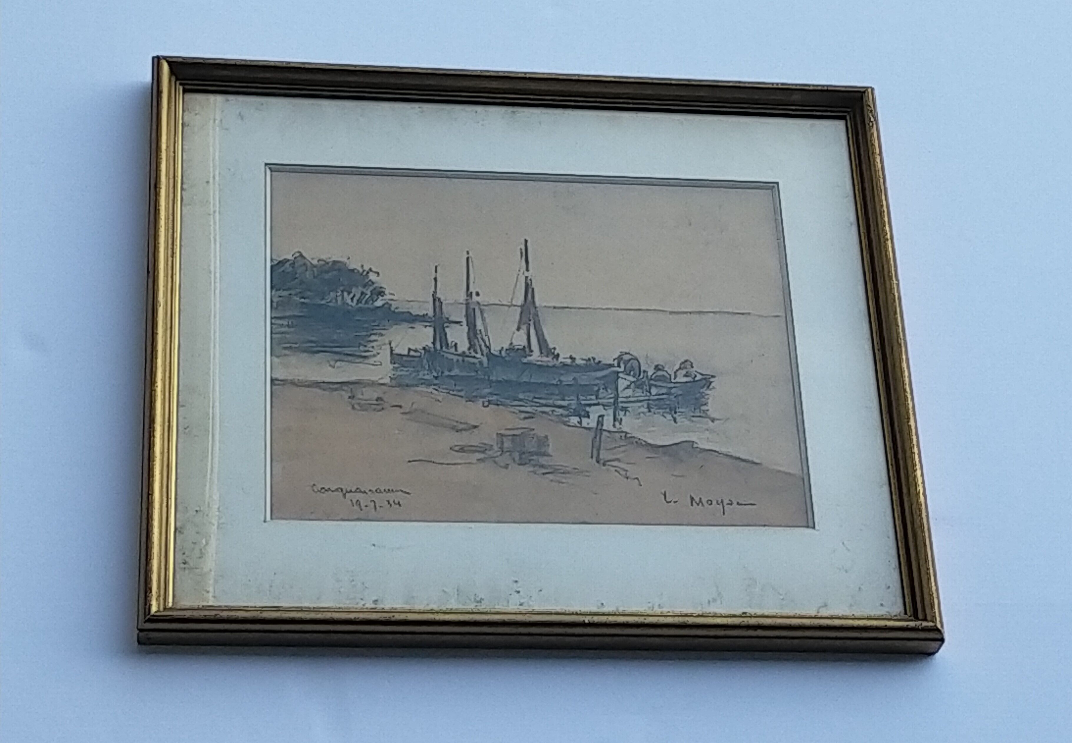 Watercolor painting Carquairanne