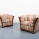 Paire de fauteuils lounge design italien des années 1980