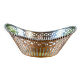 Openwork silver-plated metal basket Zilfa Pleet