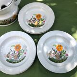 Soup set, tureen and 9 hollow plates 60s Winterling Bavaria