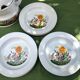 Soup set, tureen and 9 hollow plates 60s Winterling Bavaria