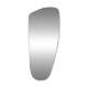 Grand miroir mural de forme asymétrique, Allemagne années 60