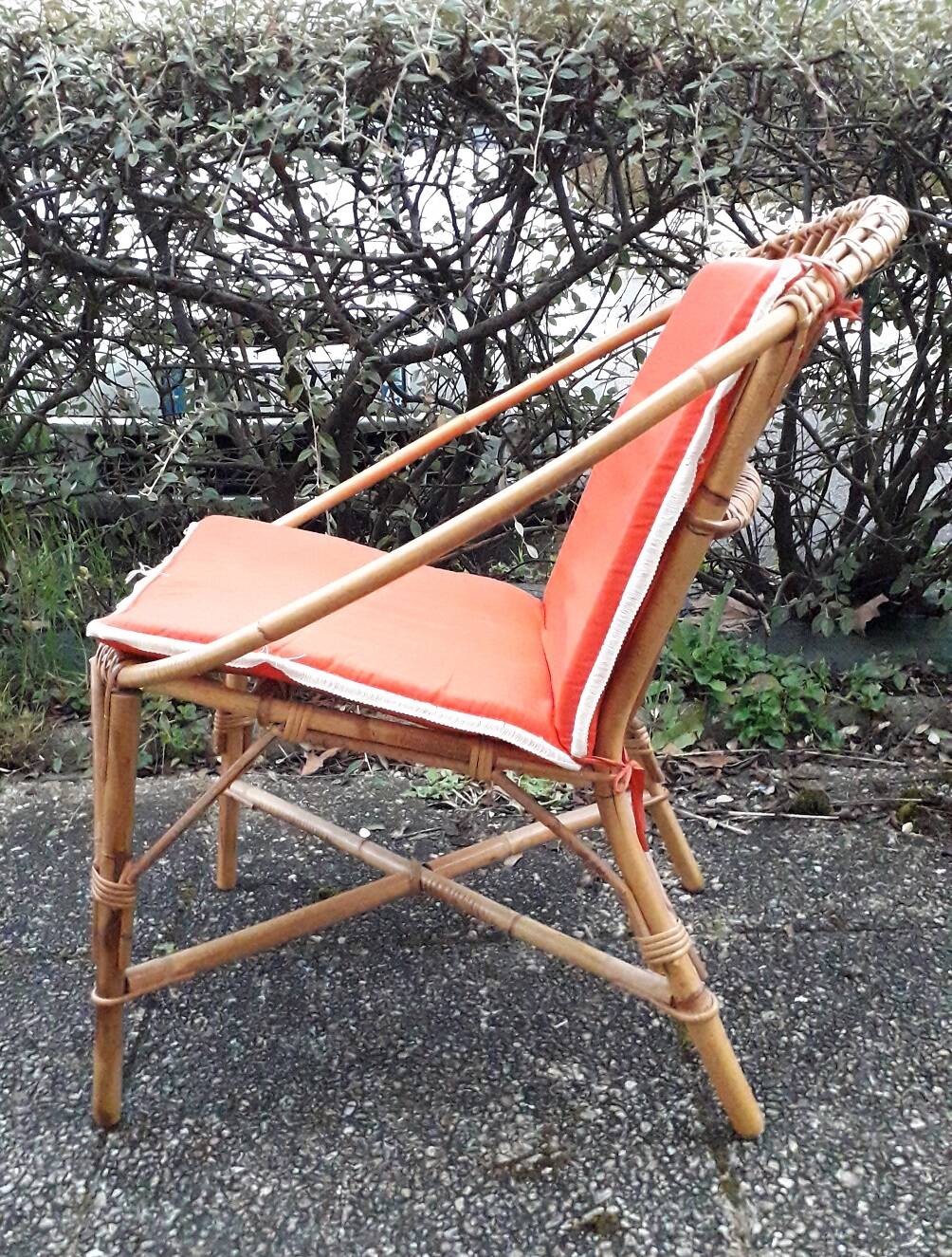 Rattan armchair
