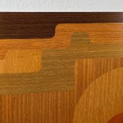 Mid-century wood veneer intarsia wall panel, 1960s