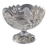 Coupe à fruits ou à bonbons vintage en cristal