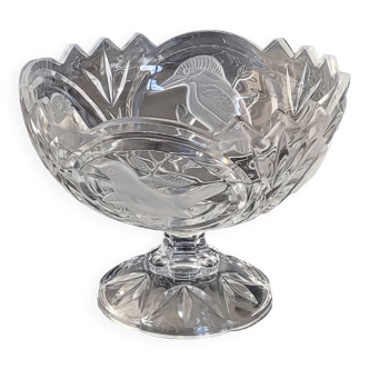 Vintage crystal fruit or candy bowl